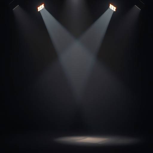 Abstracte achtergrond met spotlights