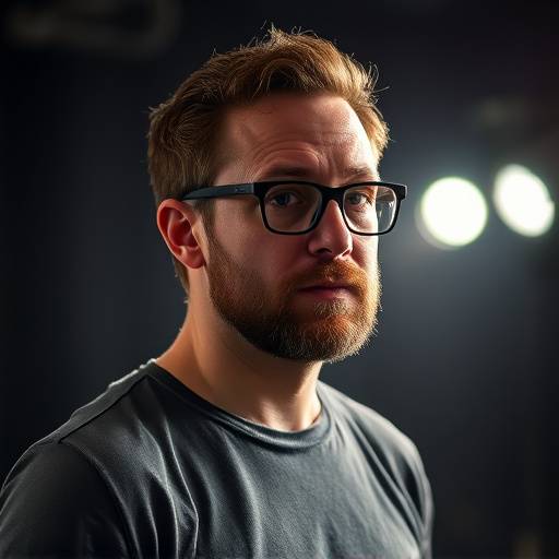Foto van Julian Dekker, docent fysiek theater