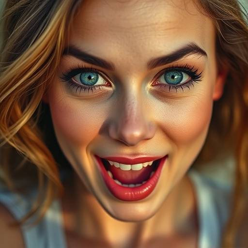 Portret van een energieke vrouw met levendige ogen